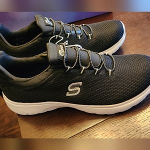 Women's Skechers black sneakers